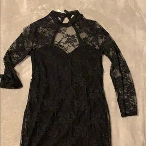 Lace black dress